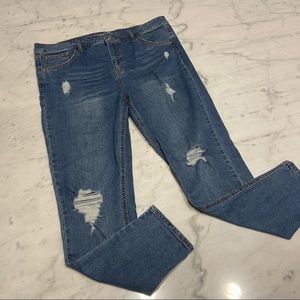 Wild Fable High Rise Destructed Skinny Jeans